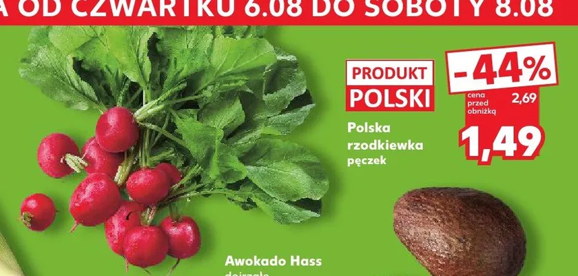 Polska rzodkiewka pęczek promocja w Kaufland