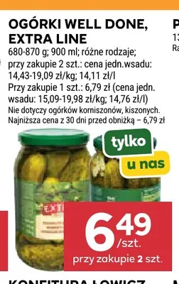 Ogórki Extra Line promocja w Stokrotka