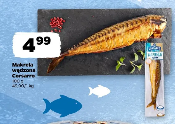 Makrela wędzona Corsarro promocja w Netto