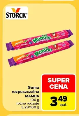 Guma rozpuszczalna Mamba promocja w Carrefour