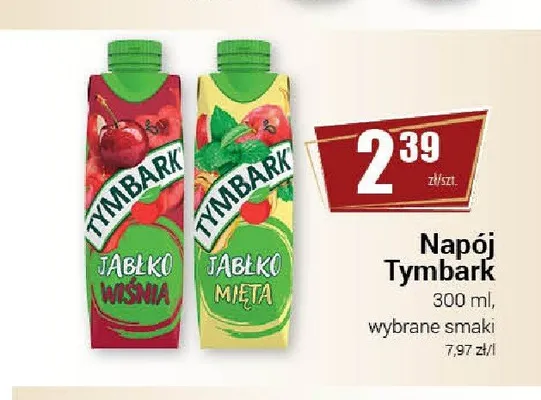 Napój Tymbark Jabłko Mięta promocja w Premium Nasz Sklep