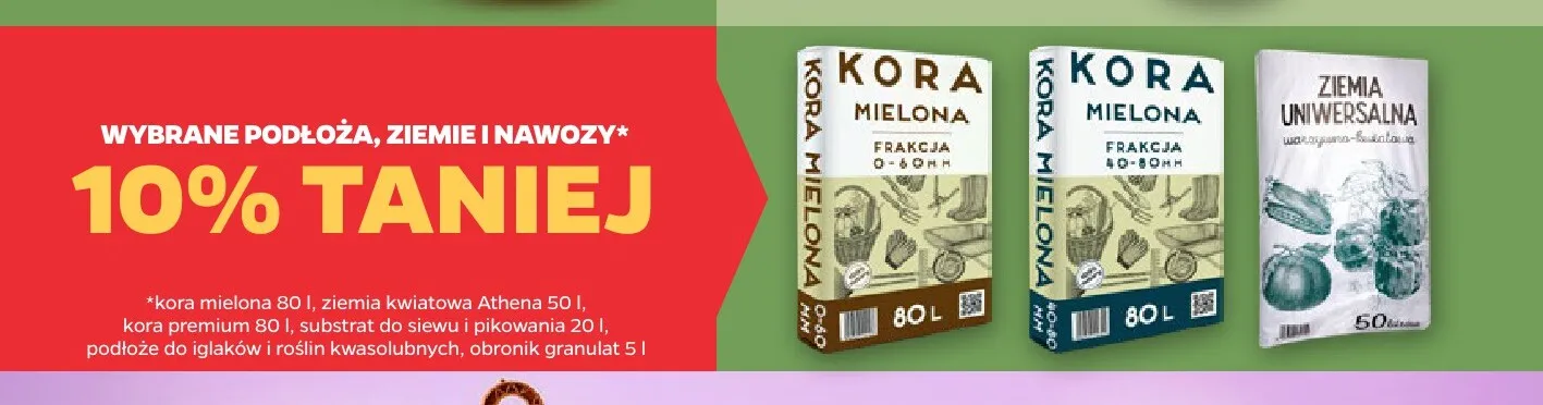 Wybrane podłoża, ziemie i nawozy promocja w Netto