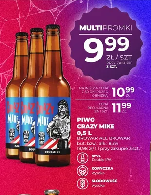 Piwo Crazy Mike AleBrowar promocja w Duży Ben