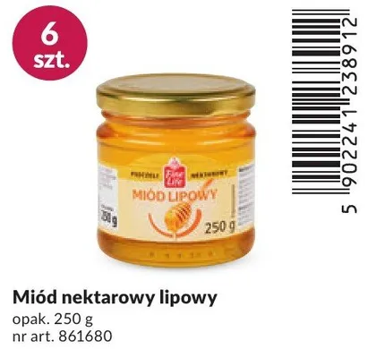 Miód nektarowy lipowy promocja w Makro