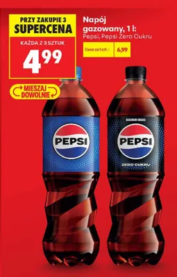 Napój gazowany Pepsi Zero Cukru promocja w Biedronka
