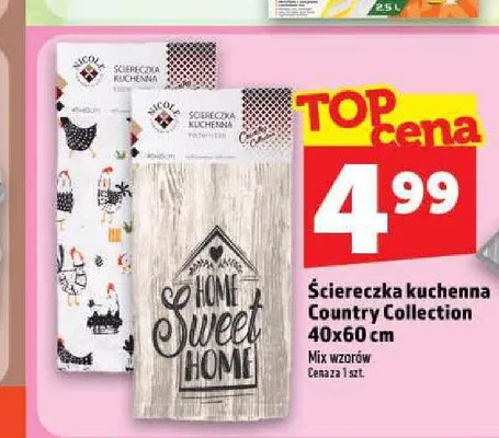 Ściereczka kuchenna Country Collection 40x60 cm promocja w TOPAZ