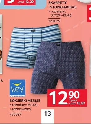 Bokserki męskie Key promocja w Selgros