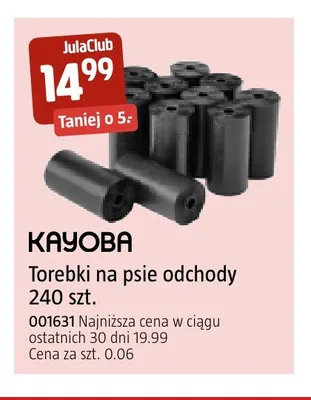 Torebki na psie odchody 240 szt. Kayoba promocja w Jula