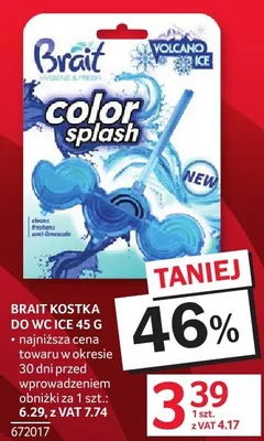 Kostka do WC Brait Color Splash Volcano Ice promocja w Selgros