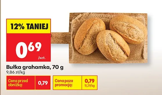 Bułka grahamka promocja w Biedronka
