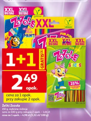 Żelki Zozole Hello Żelo Paint promocja w Auchan