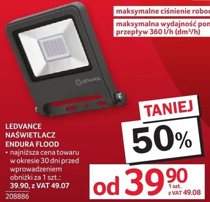 Naświetlacz Endura Flood Ledvance 208886 promocja w Selgros