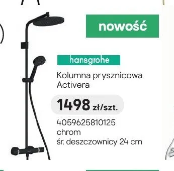 Kolumna prysznicowa hansgrohe Activera chrom promocja w Castorama