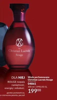 Woda perfumowana Christian Lacroix Rouge promocja w AVON
