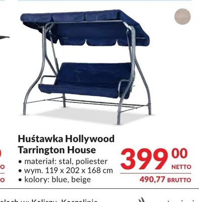 Huśtawka Hollywood Tarrington House promocja w Makro