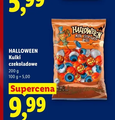 Kulki czekoladowe Halloween promocja w Lidl