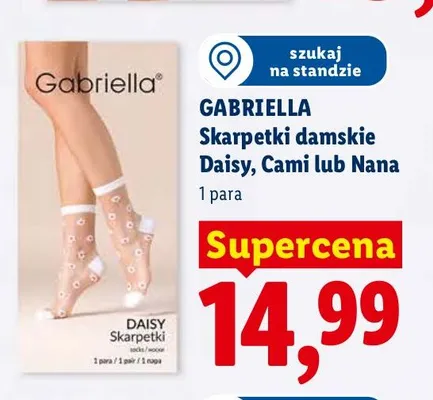 Skarpetki damskie Gabriella Daisy promocja w Lidl