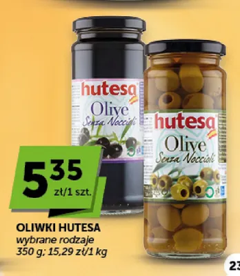 Oliwki czarne bez pestek Hutesa promocja w Groszek
