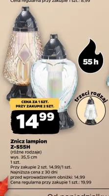Znicz lampion Z-S55H promocja w Netto