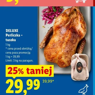 Perliczka - tuszka Deluxe promocja w Lidl