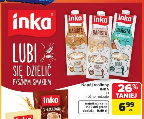 Napój roślinny różne rodzaje promocja w Carrefour