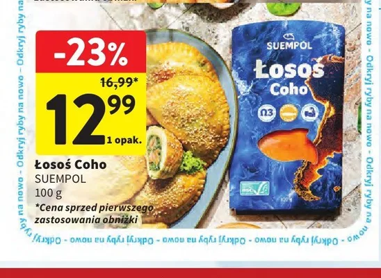 Łosoś Coho Suempol promocja w Intermarche