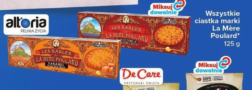 Ciastka maślane Les Sables La Mère Poulard promocja w Carrefour Market