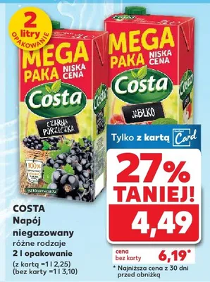 Napój niegazowany różne rodzaje promocja w Kaufland