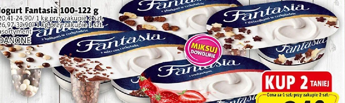 Jogurt fantasia promocja w Prim Market