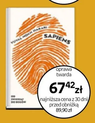Książka Sapiens Yuval Noah Harari oprawa twarda promocja w Empik