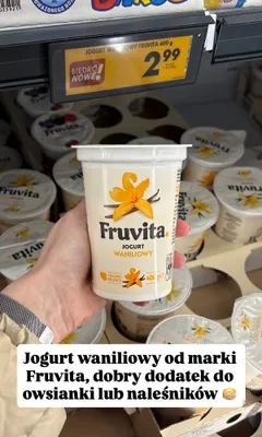 Jogurt waniliowy promocja w Biedronka