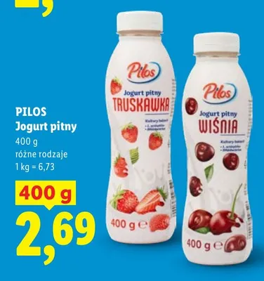 Jogurt pitny promocja w Lidl