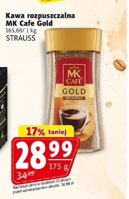 Kawa rozpuszczalna MK Cafe Gold Strauss promocja w Prim Market