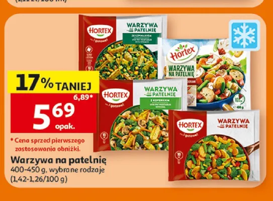 Warzywa na patelnię ze szpinakiem Hortex promocja w Auchan
