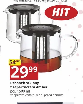 Dzbanek szklany z zaparzaczem Amber promocja w Prymus AGD