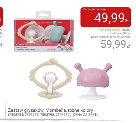 Zestaw gryzaków Mombella promocja w Smyk