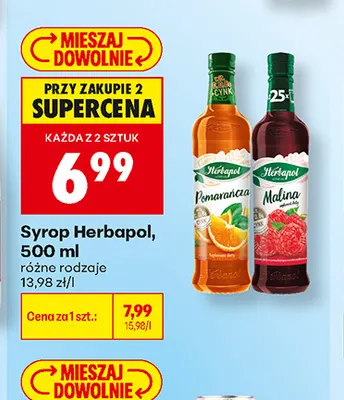 Syrop Herbapol Pomarańcza promocja w Biedronka