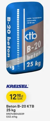 Beton B-20 KTB promocja w Castorama