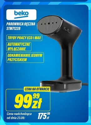 Parownica ręczna Beko STM7122B promocja w RTV EURO AGD