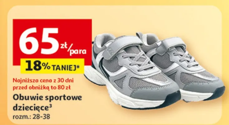 Obuwie sportowe dziecięce promocja w Auchan