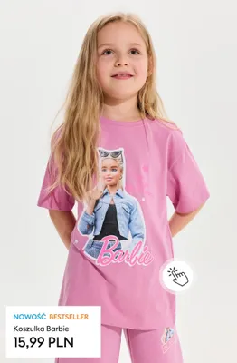Koszulka dziecięca Barbie promocja w Sinsay