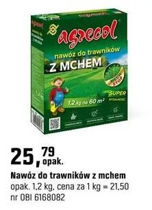 Nawóz do trawników z mchem promocja w OBI