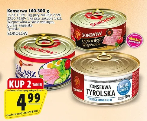 Konserwa tyrolska Sokołów promocja w Prim Market
