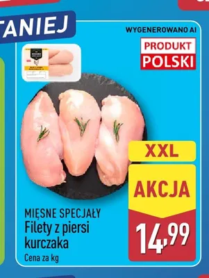 Filety z piersi kurczaka Mięsne Specjały promocja w Aldi