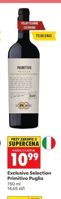 Wino Primitivo Puglia promocja w Biedronka