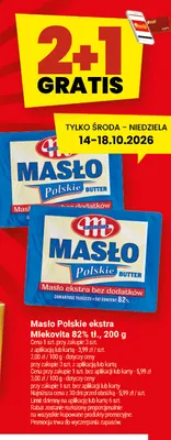 Masło Polskie ekstra Mlekovita 82% promocja w Twój Market