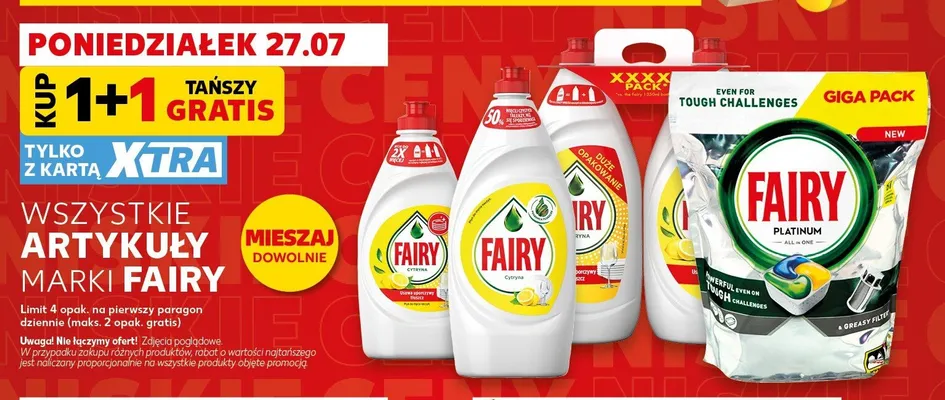 Płyn do naczyń Fairy Cytryna promocja w Kaufland