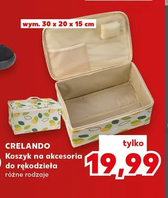 Koszyk na akcesoria do rękodzieła Crelando promocja w Kaufland