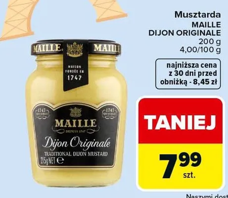 Musztarda Dijon Originale promocja w Carrefour