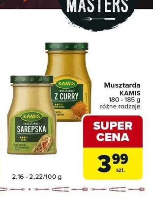 Musztarda z curry Kamis promocja w Carrefour Express